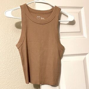 Aerie cropped high neck tank